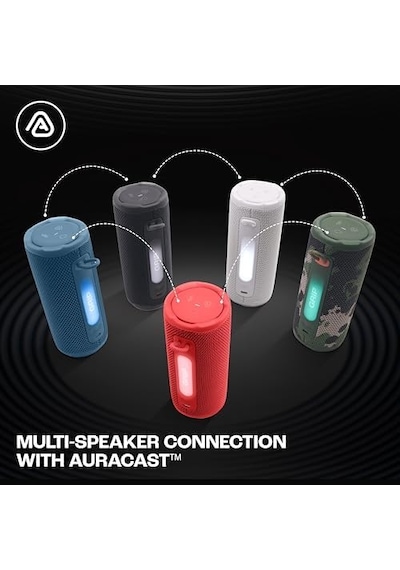 Jbl Grip Bluetooth Hoparlör, Mavi, Jbl Pro Ses, Aı Sound Boost, Ip68 Su Geçirmez Ve Toz Geçirmez, Ambiyans Aydınlatması, 14 Saate Kadar Çalma Süresi, Auracast Çoklu Hoparlör Bağlantısı, Jbl