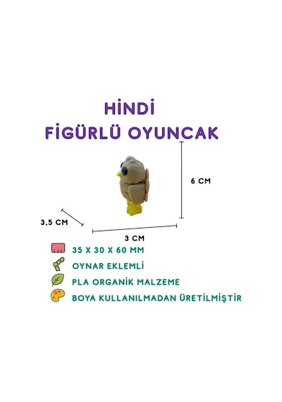10'lu Set Yarasa Karga Fare Kedi Hindi Kurabiye Adam Ayı Gergedan