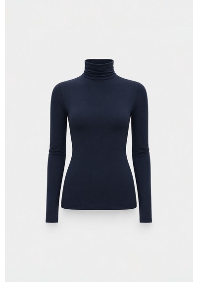 Suud Collection Lacivert Boğazlı Body