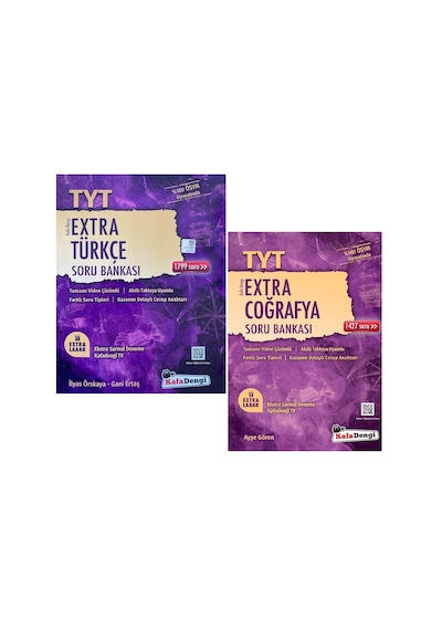 Kafadengi 2024 Tyt Türkçe + Coğrafya Extra Soru Seti 2 Kitap