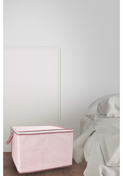 5 Adet Mini Boy Tela Kumaş Kıyafet Hurcu 45x40x30 Cm Gri