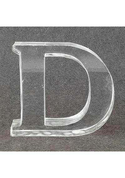 D Harfi Şeklinde Silikon Epoksi Kalıbı 9x8x2 Cm 6