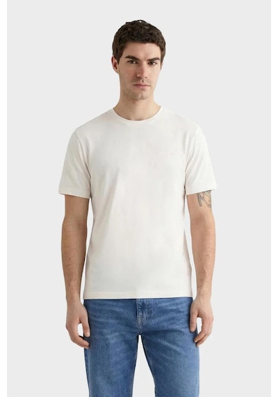 Gant Erkek Beyaz Baskılı Kısa Kollu T-shirt-14707