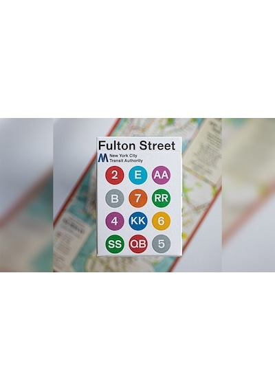 Bicycle Fulton Street Mta White Edition Premium Oyun Kağıdı İskambil Kartları Destesi