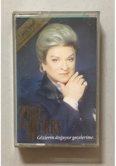 Zeki Müren Gözlerin Doğuyor Gecelerime Kaset Orjinal Dönem Kağıt Baskı