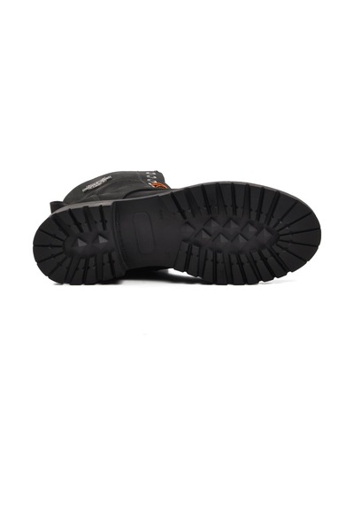 Ayakmod 90006-9 Siyah Nubuk İçi Polarlı Hakiki Deri Unisex Bot 001