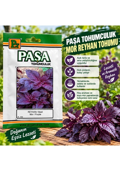 Mor Reyhan Fesleğen Tohumu 5 Gram