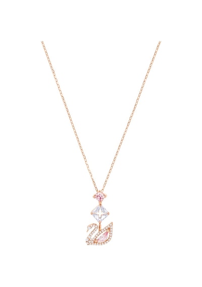 5473024 Swarovski Kolye Dazzling Swan:Necklace Y Czmo/Ros
