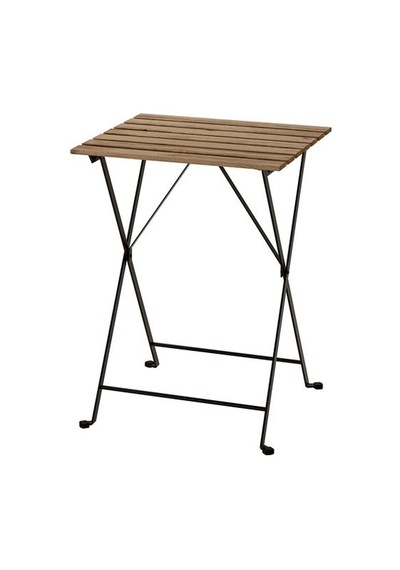 Ikea Tärnö Katlanabilir Masa, Siyah-kahverengi, 55x54 Cm