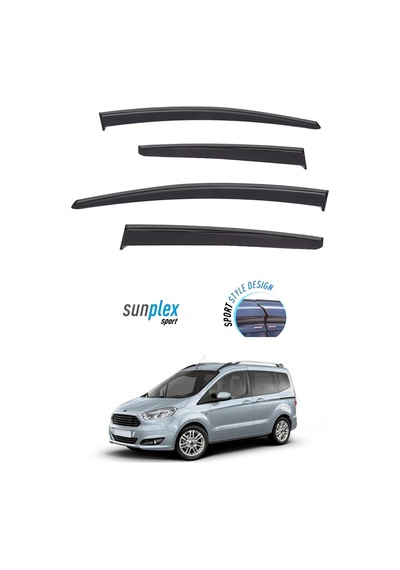 Ford Courier 4'Lü Sunplex Marka Cam Rüzgarlığı Mugen 4'Lü