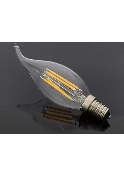 Cata Ct-4064 10'lu Paket Kıvrık Led Rustik Ampul - 7w E14 İnce Duy, Dekoratif Avize Ampulü 3000k Günışığı Genel