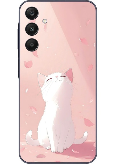 Samsung Galaxy A25 Uyumlu Minnoş Kedi Baskılı Silikon Kılıf Renkli