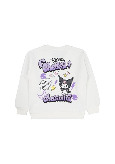 Kuromi 6-9 Yaş Sweatshirt Ekru