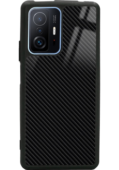 Xiaomi Mi 11t Pro Carbon Tasarımlı Glossy Telefon Kılıfı Çok Renkli
