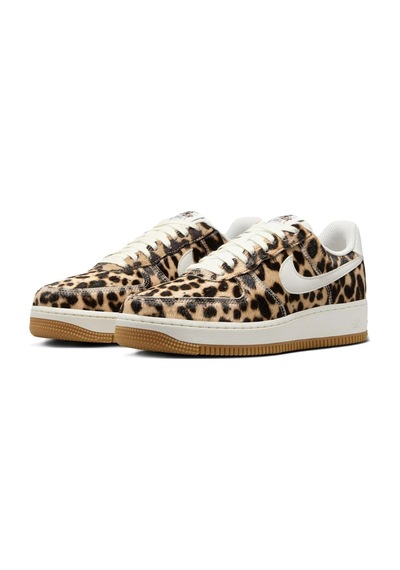 Nike Air Force 1 '07 Leopar Af1 Womens Sneaker Kadın Günlük Spor Ayakkabı Krem