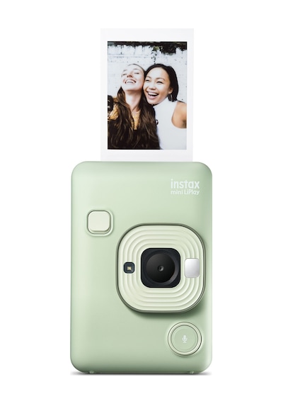 Instax Mini Liplay Hybrid Matcha Green Fotoğraf Makinesi + 20'li Film Albüm + Deri Kılıf Set