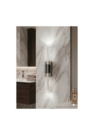 Bubblelight Small 31 Cm Modern Tasarım Led Aplik - Duvar Lambası - Antrasit Gri - Pilli - Beyaz Led Antrasit Pilli