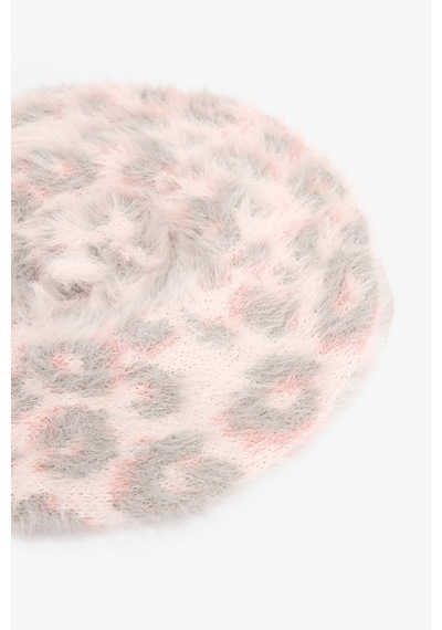 Penti Pembe Kız Çocuk Leopar Desenli Bere