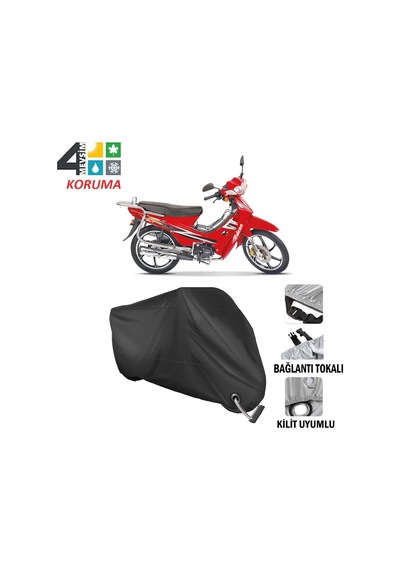 Falcon Magic 100 Motosiklet Brandası ( Kilit Uyumlu - Siyah