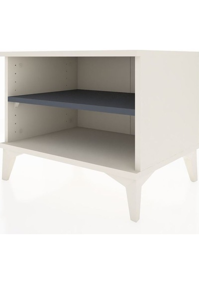 Hyperion Komodin Tek Raflı 60x44x48 Aytaşı-antrasit Aytaşı