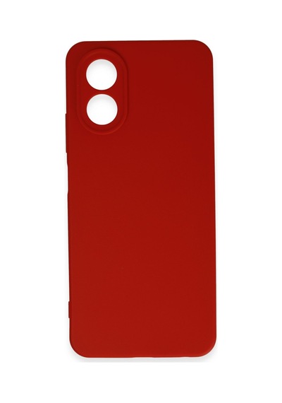 Oppo A38 Uyumlu Kılıf First Silikon - Kırmızı