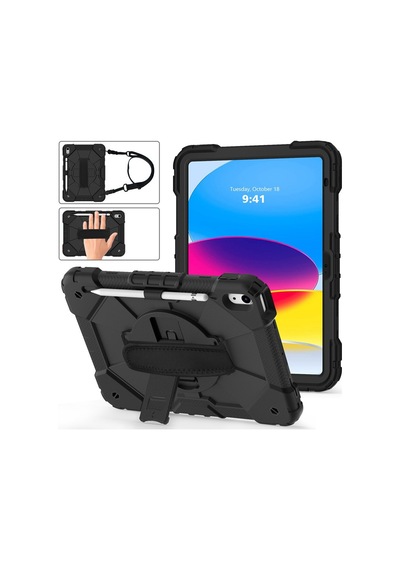 Apple Uyumlu iPad  10. Nesil 10.9 2022 Kılıf Defender Askılı Pars Case Fuji A2696 A2757 A2777