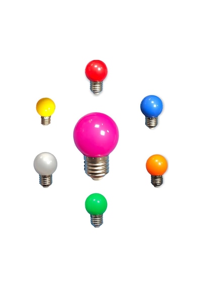Led Gece Lambası, E27 Duy, 1w, Renkli, Gün Işığı