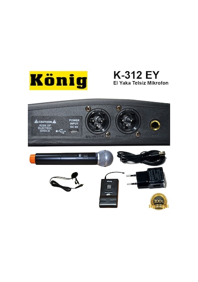 König K-312 Ey El Yaka Telsiz Mikrofon
