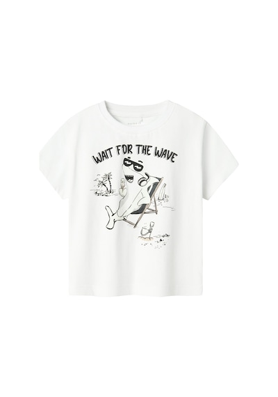 Name It Nmmzekla Nreg Ss Top Beyaz Erkek Çocuk Kısa Kol T-shirt Beyaz