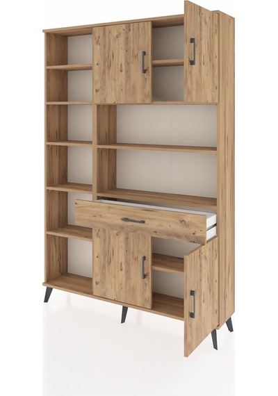 Arges Dolap 10 Raflı Tek Çekmeceli 4 Kapaklı 132x30x195 Çam-çam/çam Atlas Çam/atlas Çam Arges Dolap 10 Raflı Tek Çekmeceli 4 Kapaklı 132x30x195 Çam-çam/çam Atlas Çam/atlas Çam