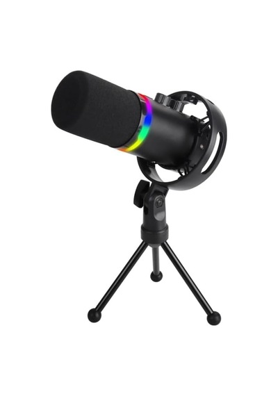 Rgb Profesyonel Stüdyo Mikrofon Kayıt Usb/xlr Çift Modlu Podcast Dinamik Mikrofon Masaüstü Canlı Yayın Mikrofonu