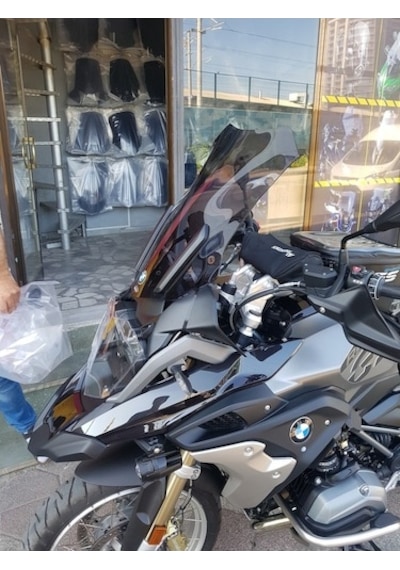 Zeus Motor 2013-2019 Bmw R 1200 Gs Uyumlu Uzun Ön Cam Koyu Füme