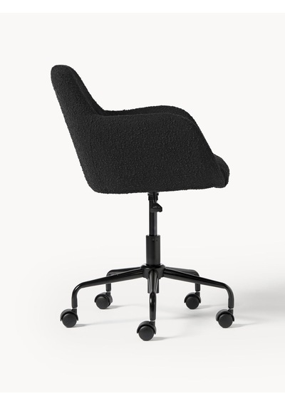 Westwing Bouclé Ofis Sandalyesi Lucie: Beyaz, Altın Ayaklı, Ayarlanabilir Siyah 8 Westwing Bouclé Ofis Sandalyesi Lucie: Beyaz, Altın Ayaklı, Ayarlanabilir Siyah 8
