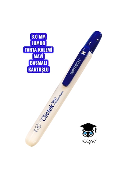 3.0 Mm Jumbo Tahta Kalemi Basmalı Değiştirilebilir Kartuşlu Writech Ekstra Kalın Uç Çok Renkli