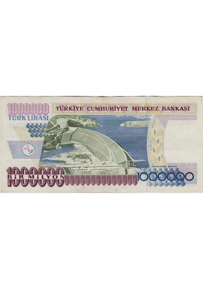 7. Emisyon 1.000.000 Lira H30 Çok Temiz++