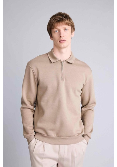 Defacto Kalın Kumaş Sweatshirt H1833ax26spkh466 Haki-kh466