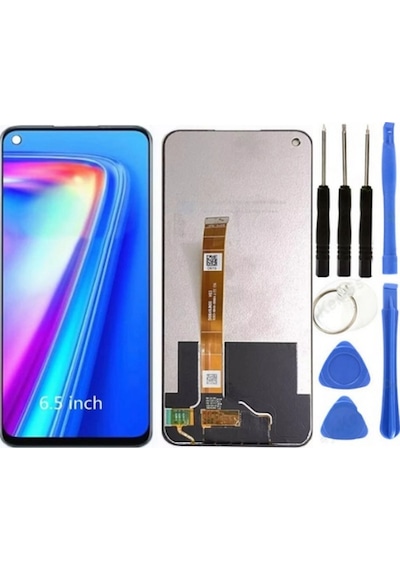 Te Oppo Realme 7 Servis Lcd Dokunmatik Ekran + Tamir Seti