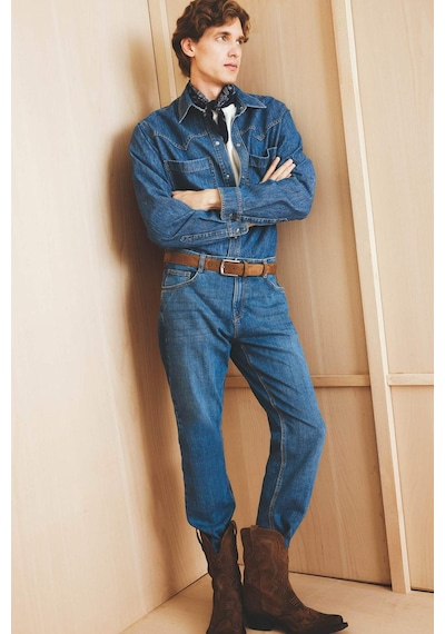 Defacto Sergio Regular Fit Normal Kalıp Normal Bel Boru Paça Jean Pantolon A6948ax25aunm28 Mavi-nm28