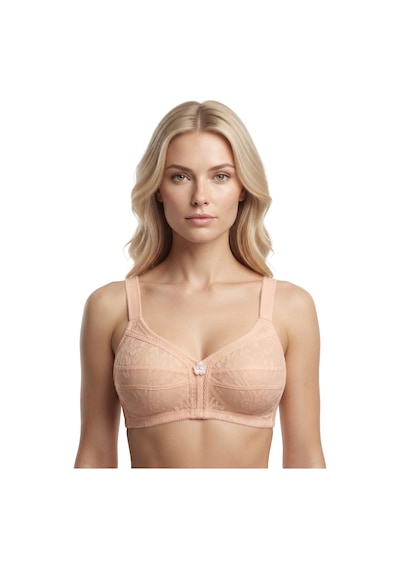Cottonill Bra -rosina Ten Büyük Beden Dantelli Balensiz Minimizer Ayarlanabilir Askılı Kadın Sütyen