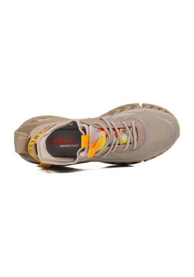 Bej Fileli Hava Alabilen Memory Foam Erkek Sneaker Bright M Bej