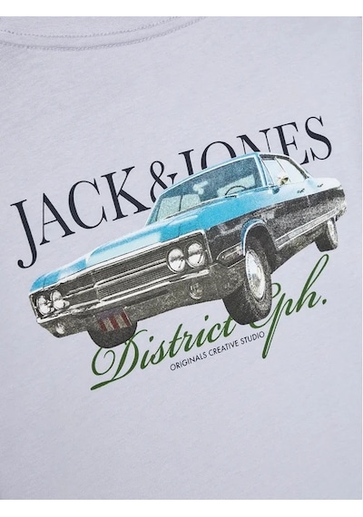 Jack & Jones Jack&jones Jorboston Photo Tee Erkek Çocuk T-shirt 12274897 Mavi