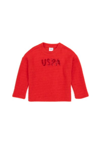 U.s. Polo Assn. Kız Çocuk Kırmızı Sweatshirt 50317981-vr030 Kırmızı