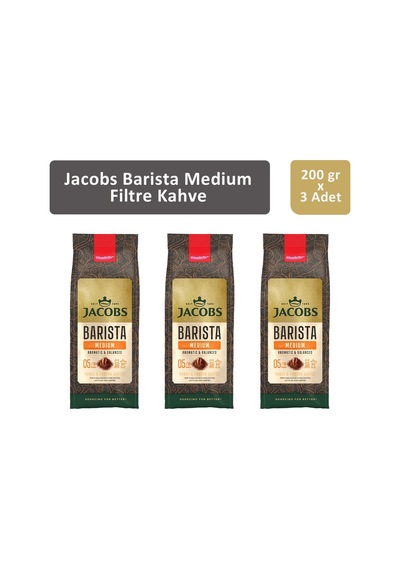 Jacobs Barista Medium Filtre Kahve 3 x 200 G