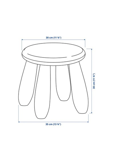 Ikea Mammut Çocuk Taburesi, Pembe
