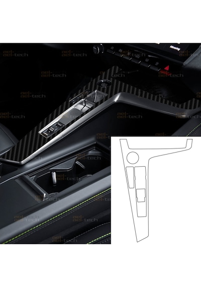 Peugeot 308/408 Uyumlu Vites Etrafı 5d Karbon Görünümlü Tpu Koruma 2023-2026