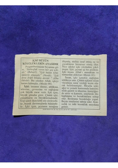 7 Mart 2002 Takvim Yaprağı - Nostalji Koleksiyonluk Takvim Yaprağı