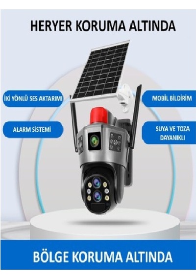 Okam Pro 6020 15mp 3 Lensli 4g Esım Destekli Güneş Enerjili Güven