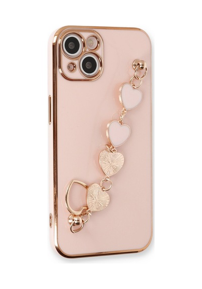 Apple iPhone Uyumlu 14 Kılıf Esila Silikon - Pudra Bzsxx00 1