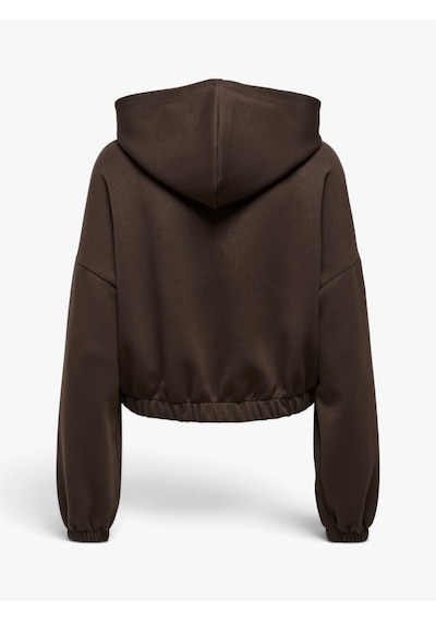 Only Onlscarlett L/s Zıp-hood Swt Kadın Kahverengi - 15346449