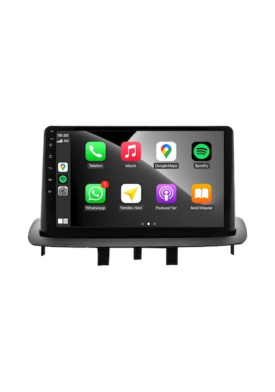Renault Megane 3 Araç Multimedya Android Ekran Carplay Double Teyp 4+64 9" 09-15 Black Blueway